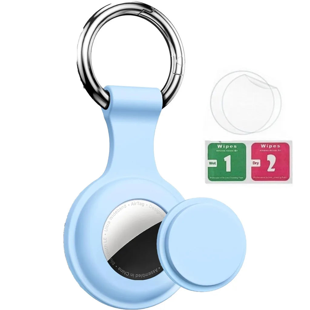 Secure AirTag Holder with Metal Keyring