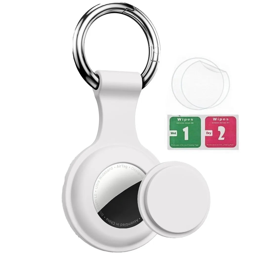 Secure AirTag Holder with Metal Keyring