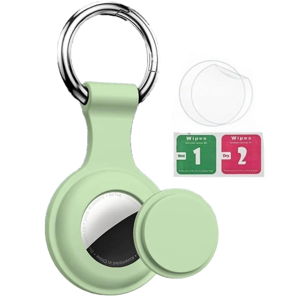 Secure AirTag Holder with Metal Keyring