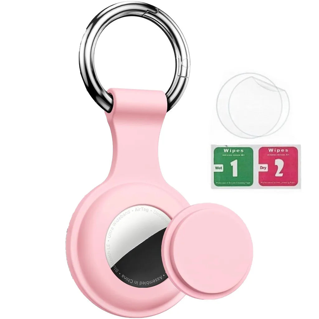 Secure AirTag Holder with Metal Keyring