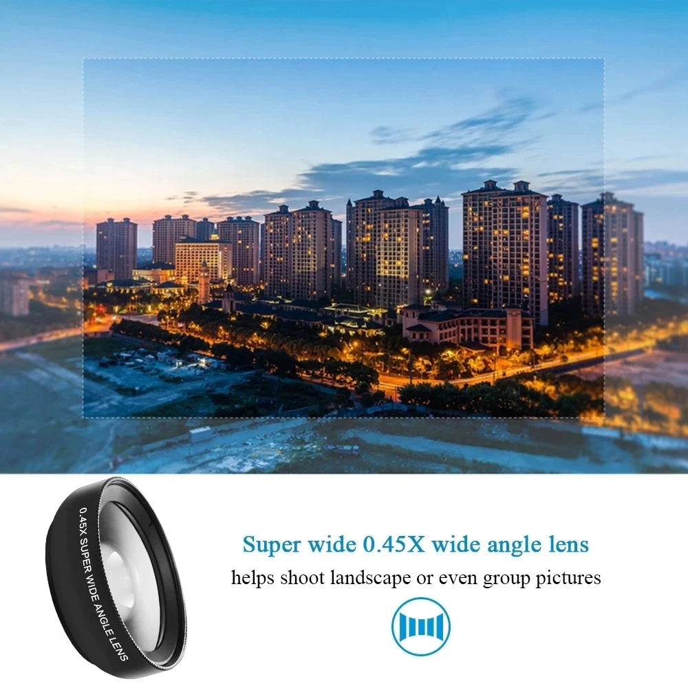 Universal 2-in-1 Smartphone Camera Lens Kit