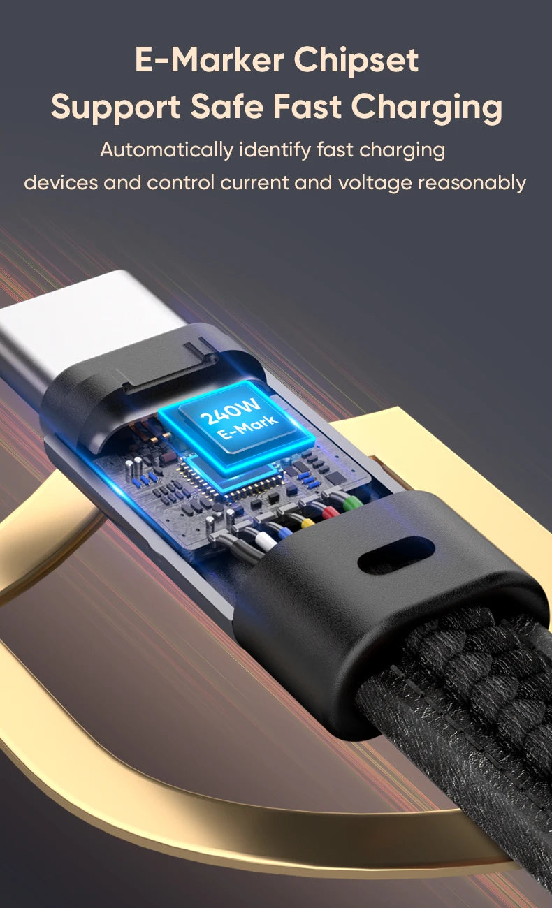 Type-C Fast Charge Cable with Anti-Loss Rope