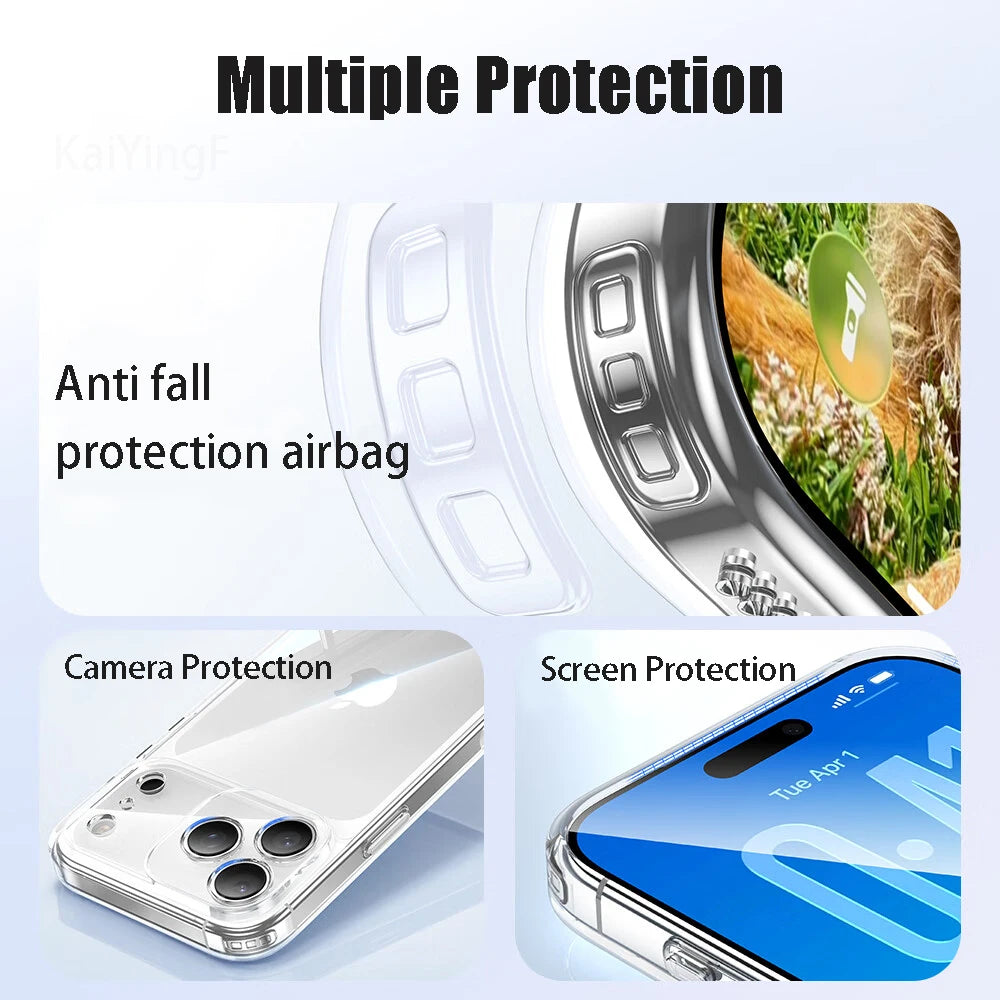 iPhone 17 Pro Max Luxury Transparent Case