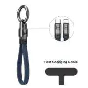 240W USB-C to USB-C Fast Charging Keychain Cable