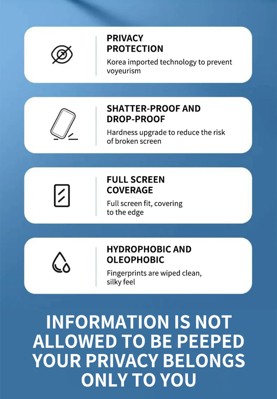 Anti-Spy Screen Protector for iPhone