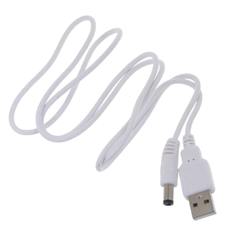 USB to DC 5V Cable – 5.5×2.5mm, 1–3m