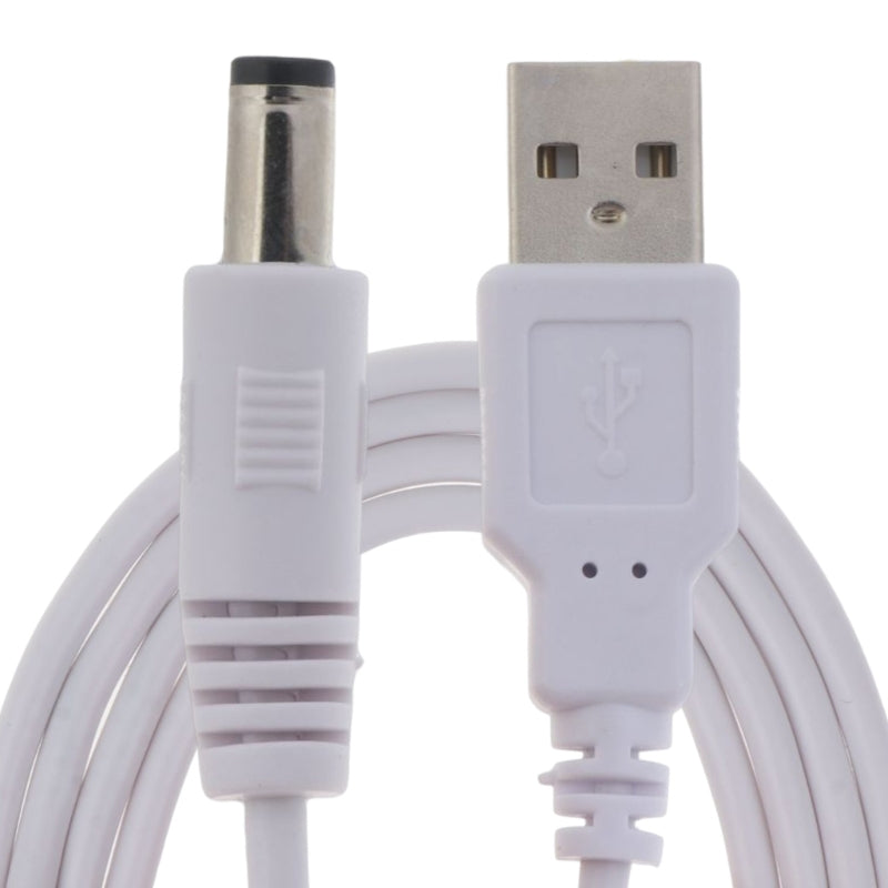 USB to DC 5V Cable – 5.5×2.5mm, 1–3m