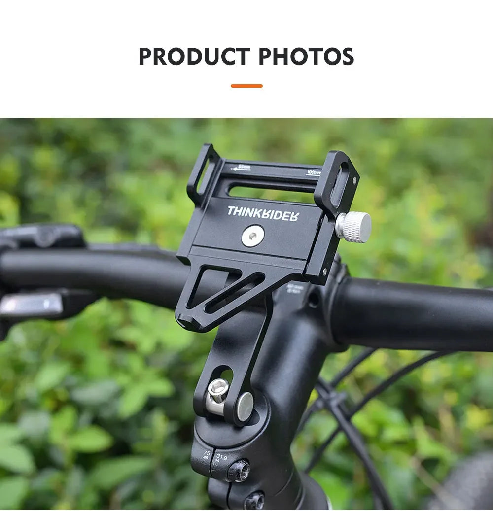 Adjustable Aluminum Bike Phone Mount – Non-Slip