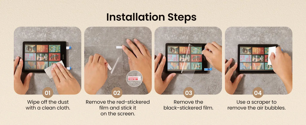 2-Pack PET Screen Protector for Kindle Paperwhite 2024