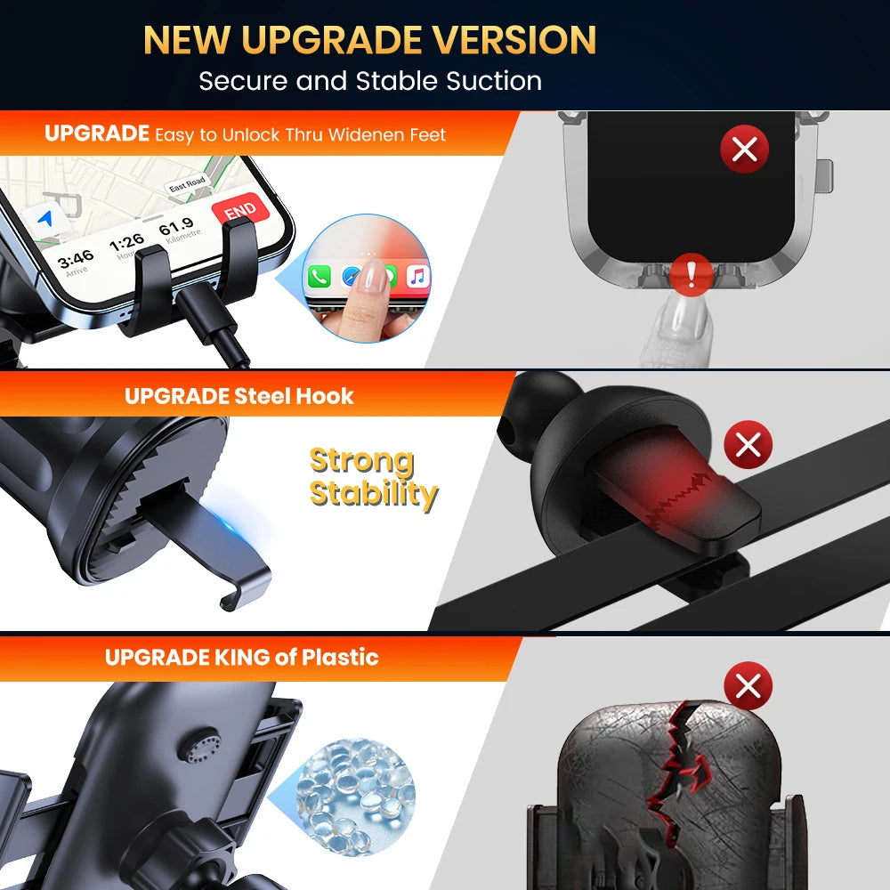 TOPK Auto-Locking Car Phone Holder – Universal