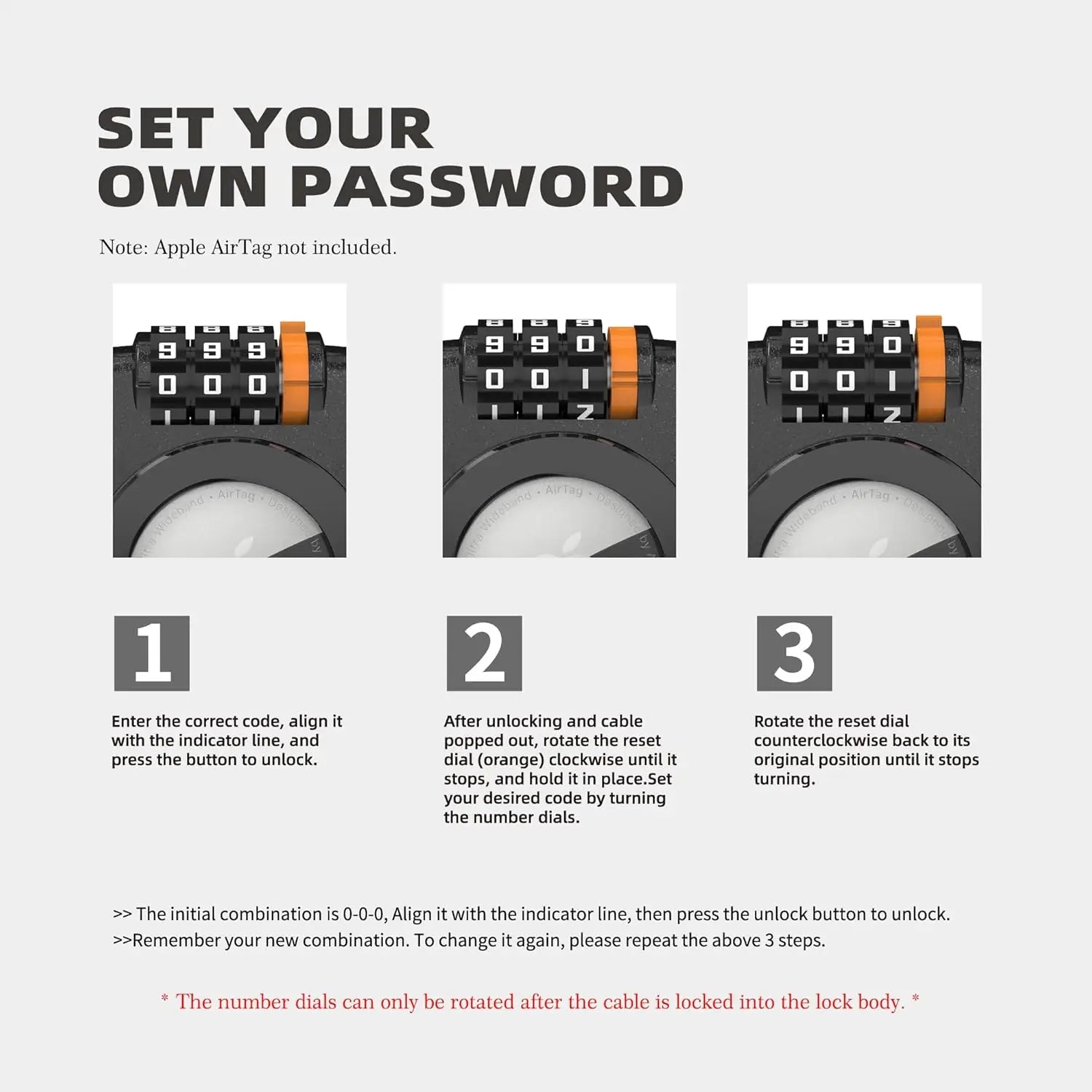 GPS Tracker Lock Case for Luggage & Backpack