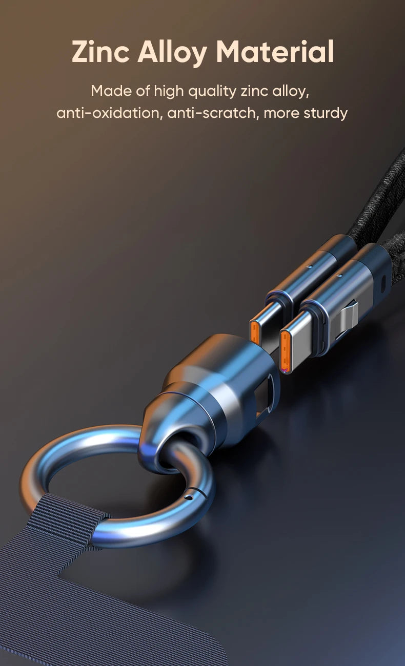 Type-C Fast Charge Cable with Anti-Loss Rope