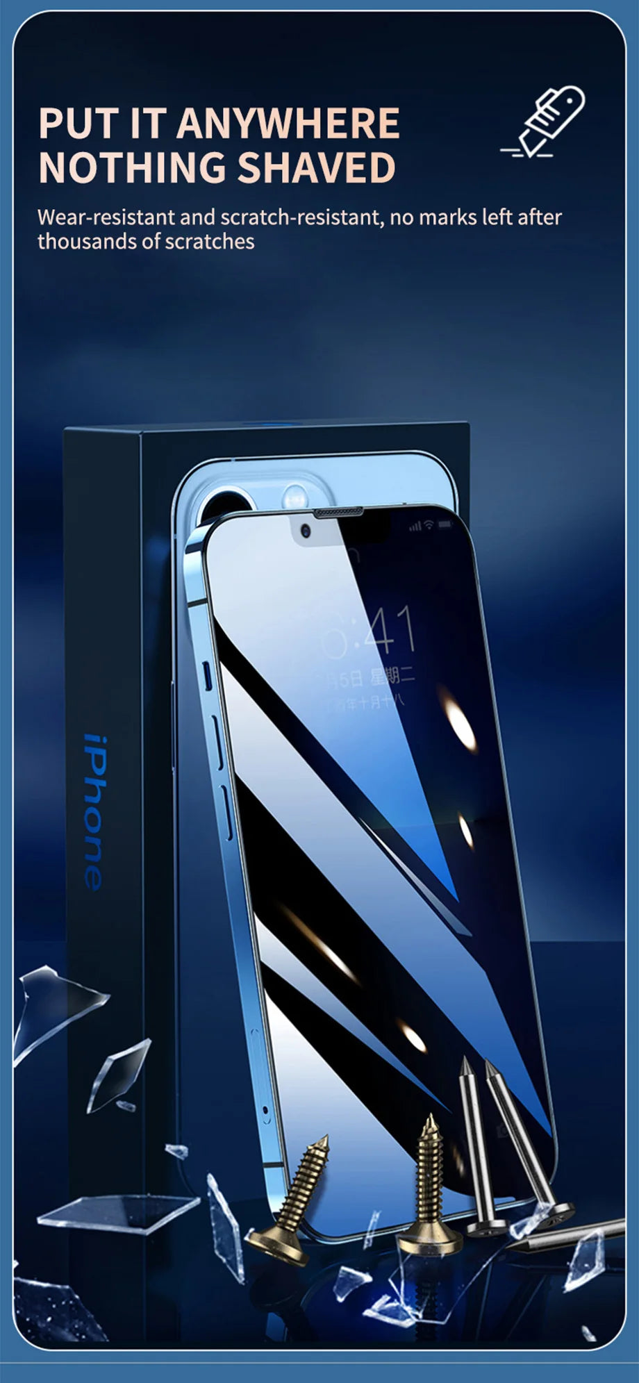 Anti-Spy Screen Protector for iPhone