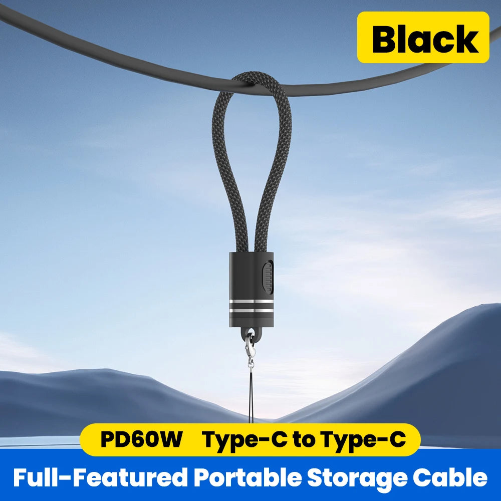 Short USB-C to iOS Key Cable – Fast Charging 18cm