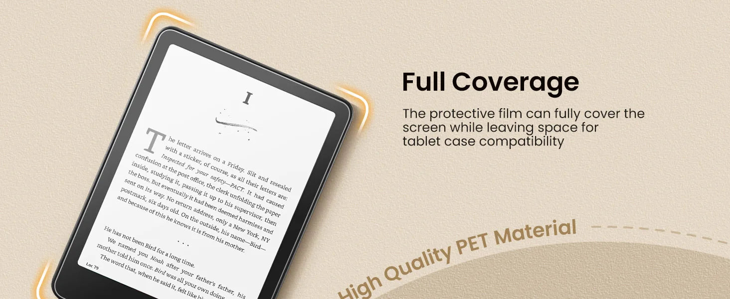 2-Pack PET Screen Protector for Kindle Paperwhite 2024