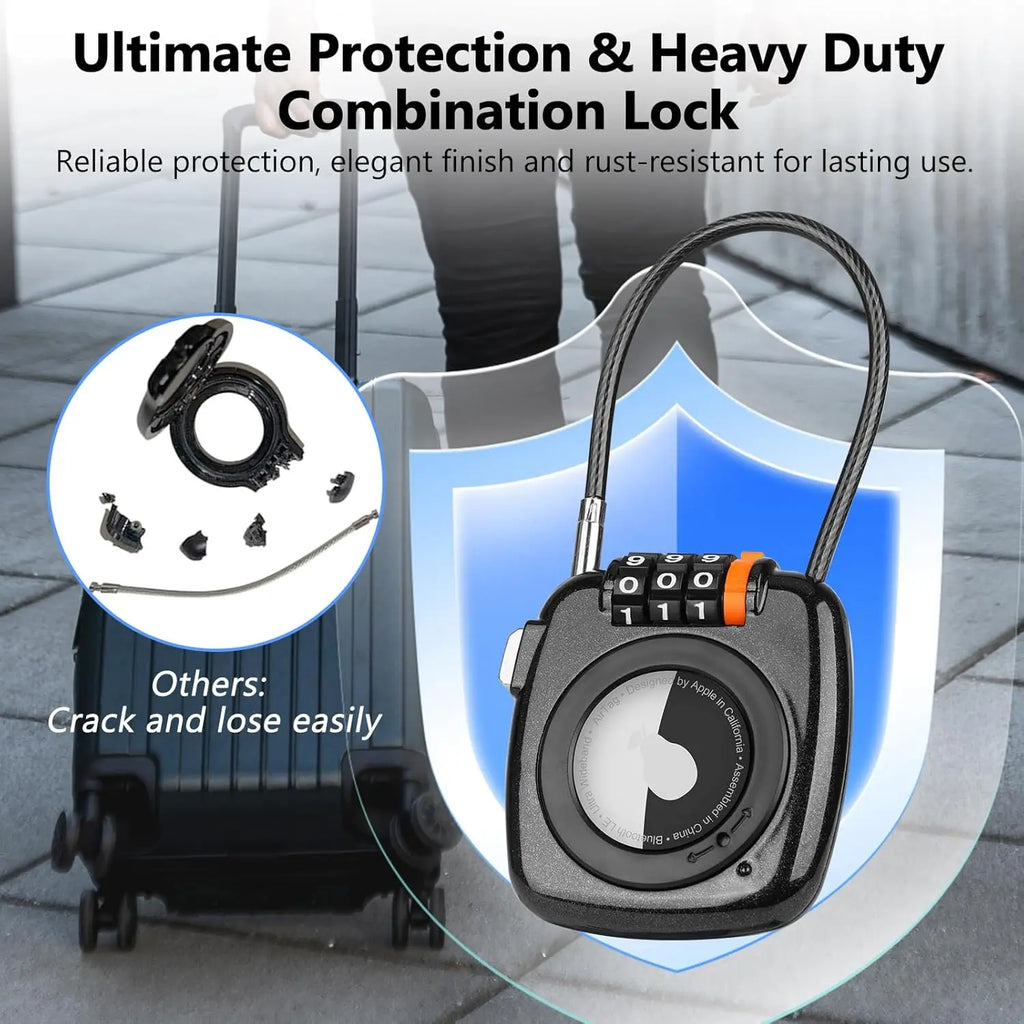 GPS Tracker Lock Case for Luggage & Backpack