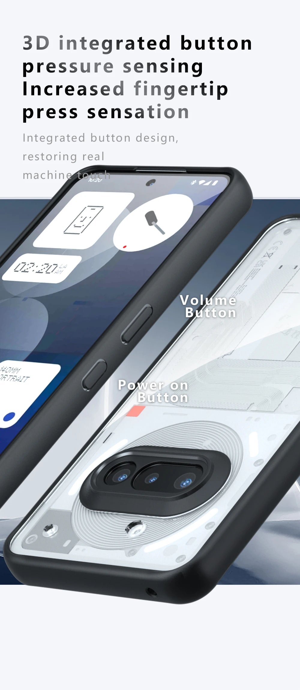 Shockproof Clear Case – Nothing Phone 3a