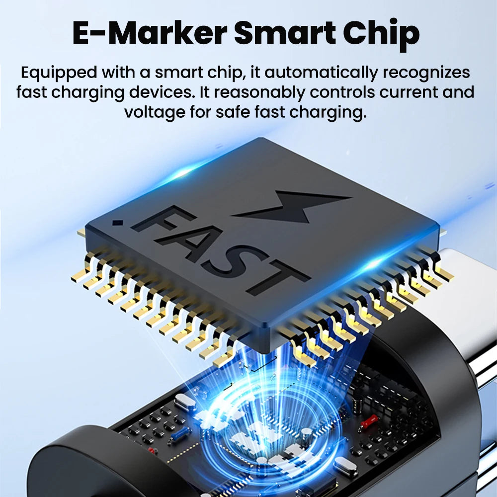 Short USB-C to iOS Key Cable – Fast Charging 18cm