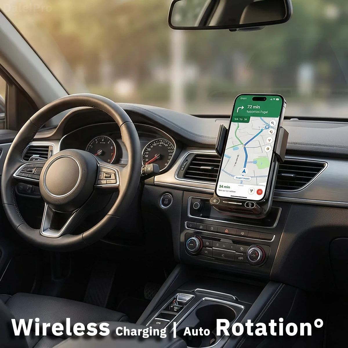 15W Wireless Car Charger Mount – Auto Clamp
