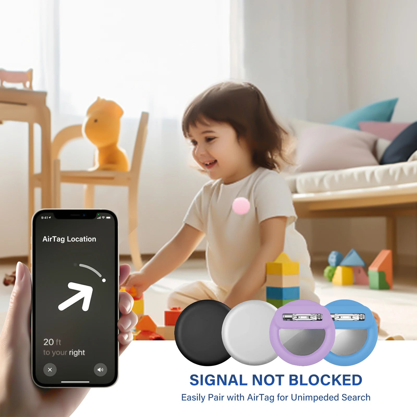 Hidden AirTag Protector – Silicone Tracker Case