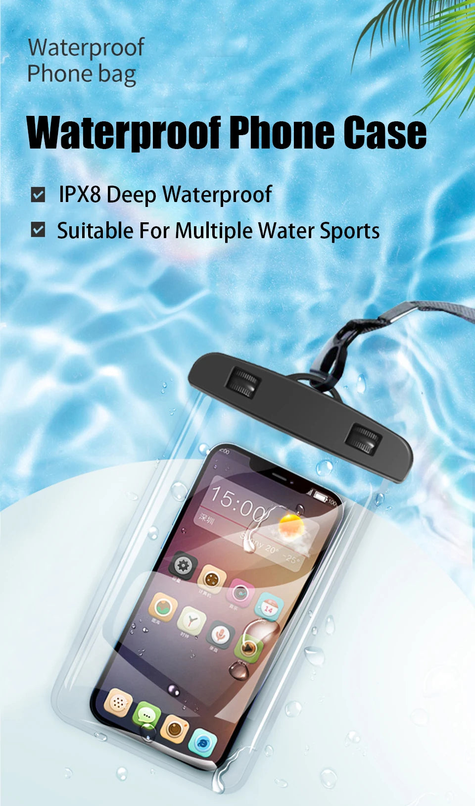 Universal Waterproof Swimming Phone Pouch