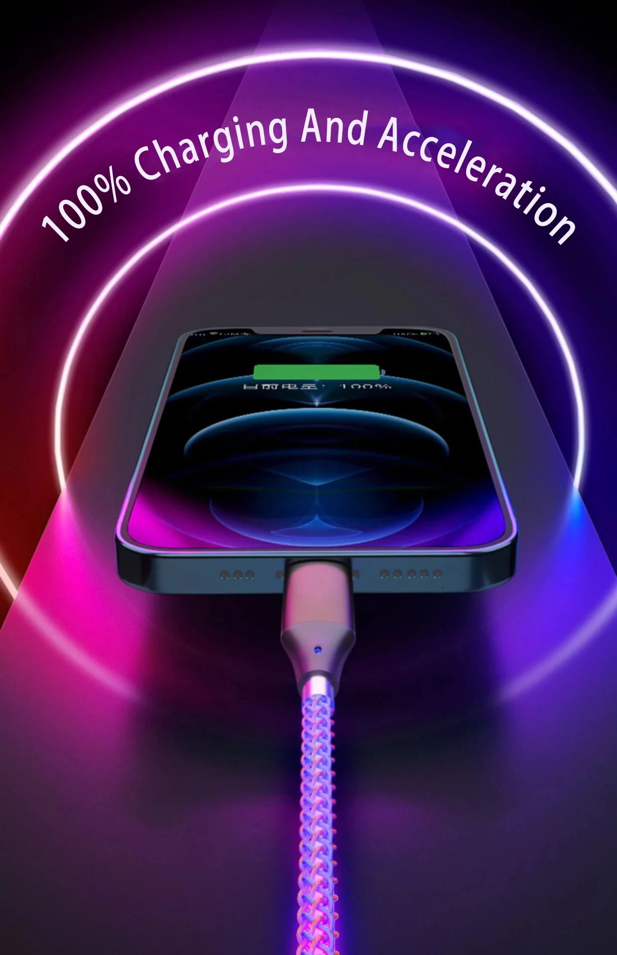 Universal 3-in-1 Fast Charge Cable – RGB Design
