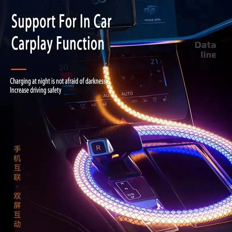 Universal 3-in-1 Fast Charge Cable – RGB Design