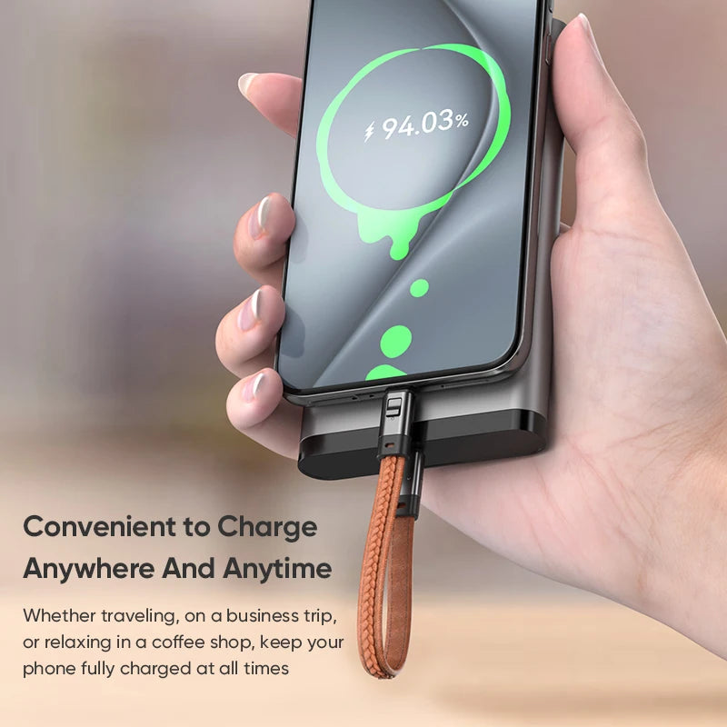 Type-C Quick Charge Cable with Anti-Loss Strap