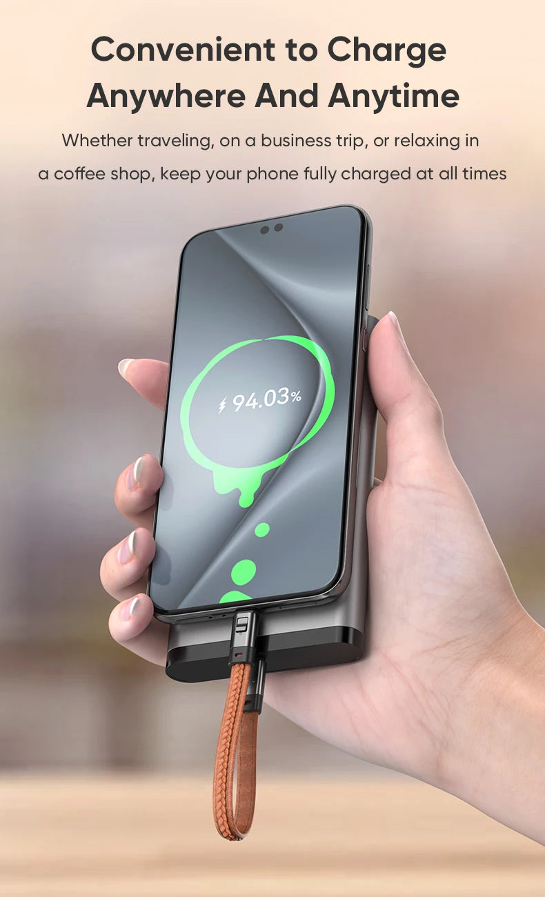 Type-C Quick Charge Cable with Anti-Loss Strap