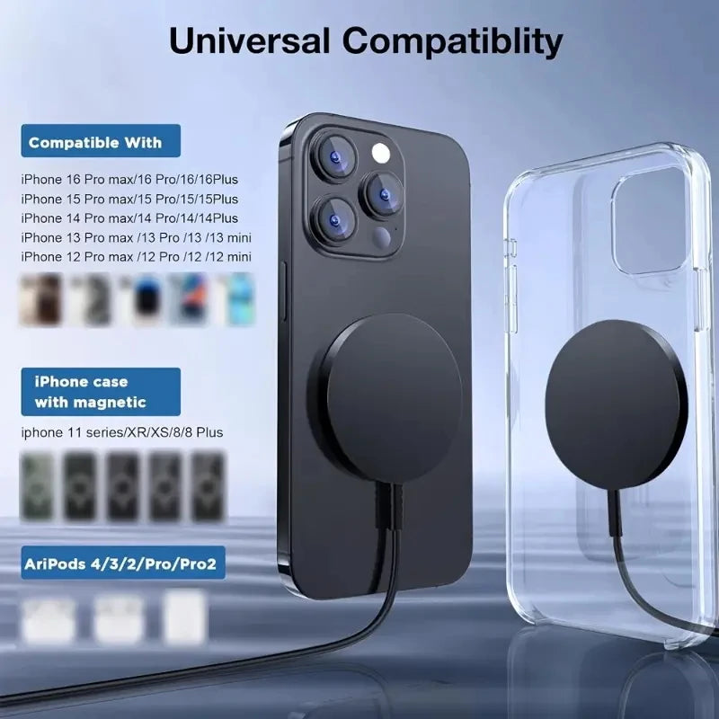 15W Fast Wireless Charger (USB-C + USB-A)