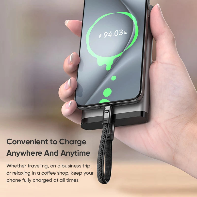 Type-C Fast Charge Cable with Anti-Loss Rope