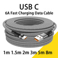 Super-Fast 6A USB-C Cable – 1m/2m/3m/5m/8m