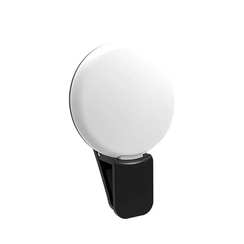 Mini Clip-On LED Selfie Ring Light for Phones