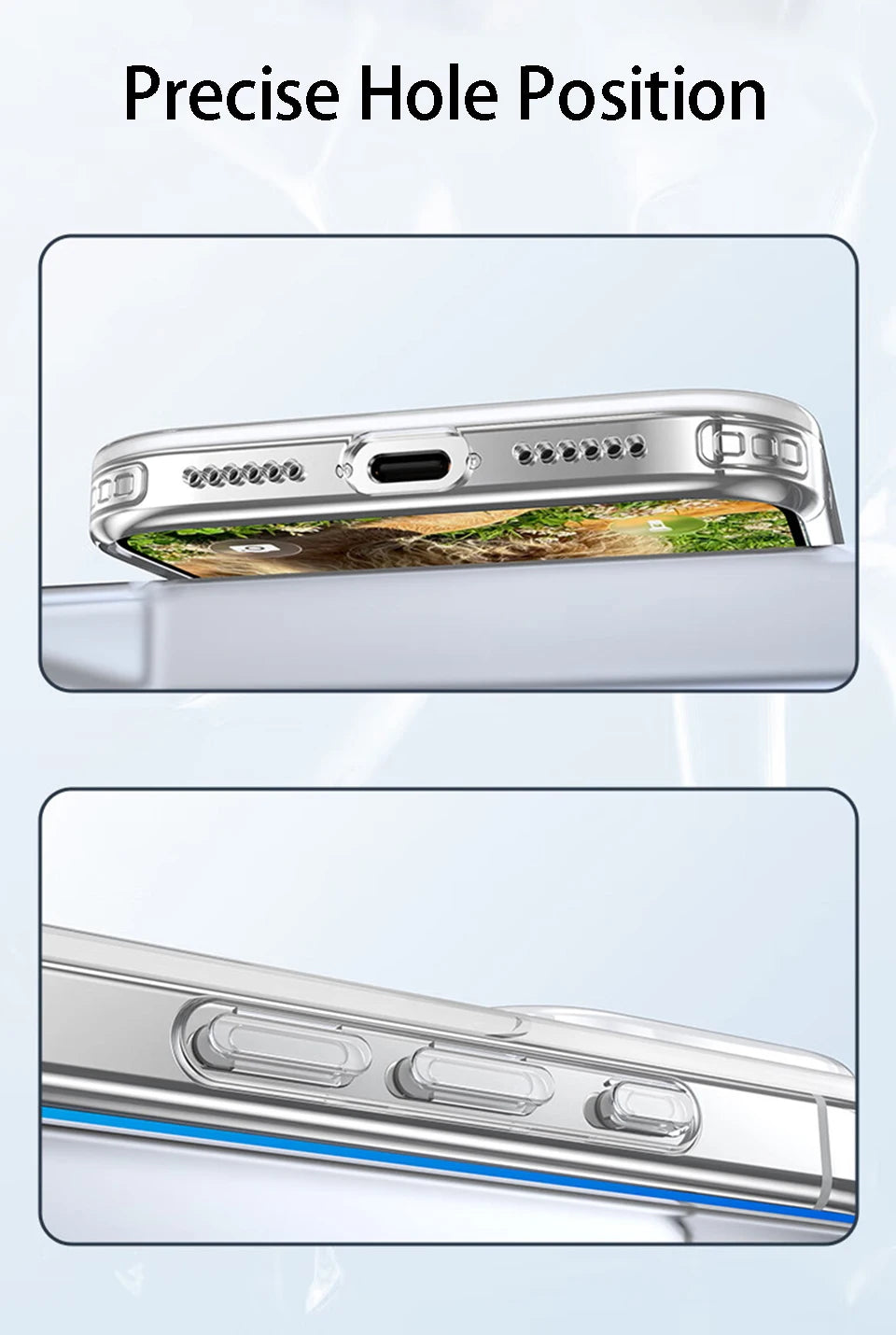 iPhone 17 Pro Max Luxury Transparent Case