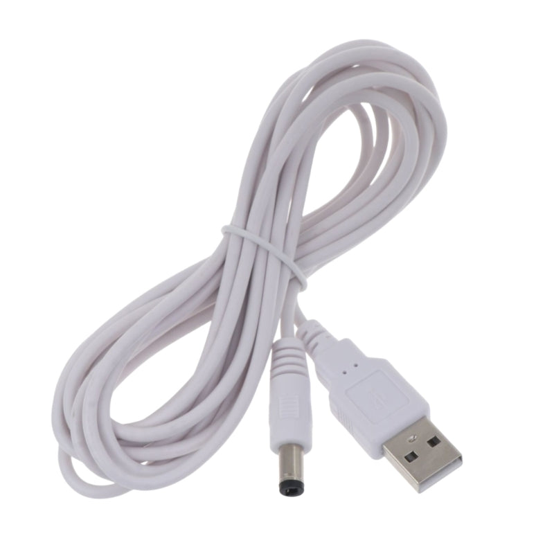 USB to DC 5V Cable – 5.5×2.5mm, 1–3m