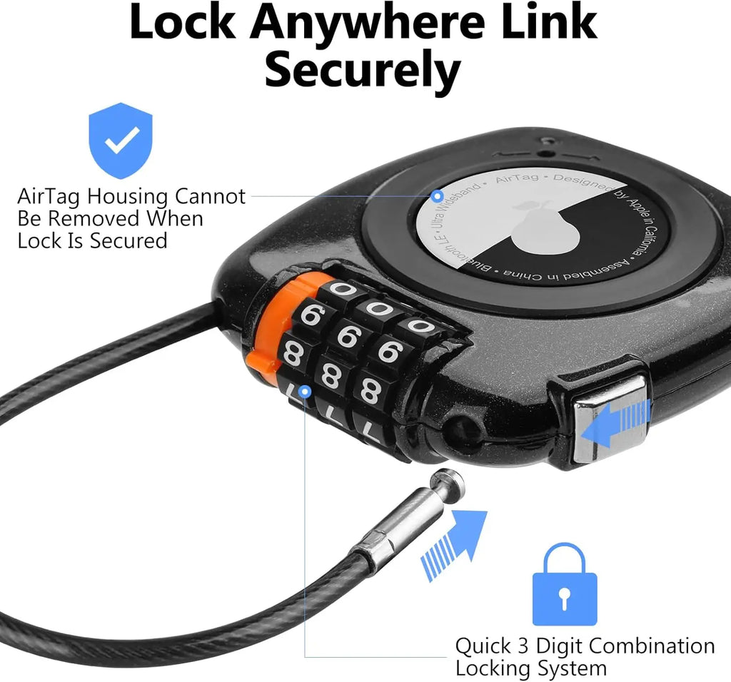 GPS Tracker Lock Case for Luggage & Backpack