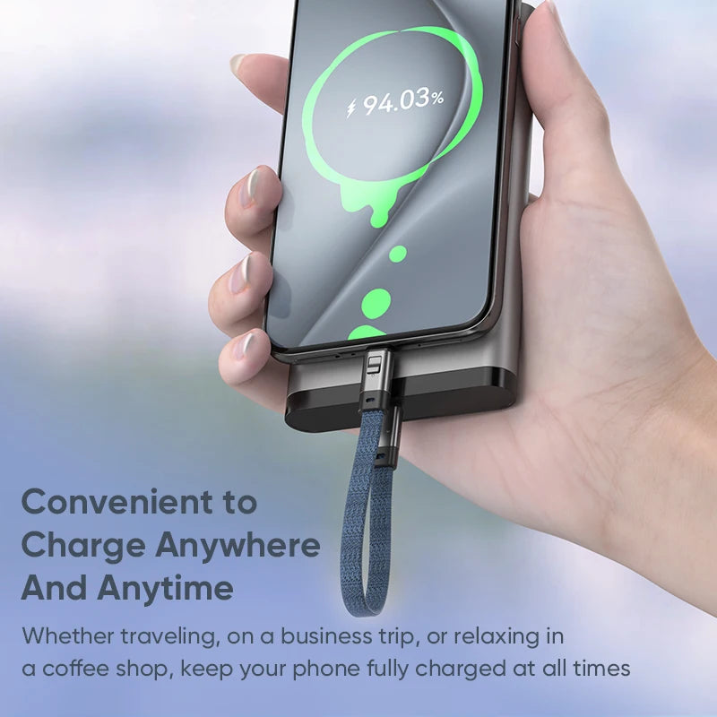 240W USB-C to USB-C Fast Charging Keychain Cable