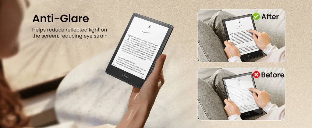 2-Pack PET Screen Protector for Kindle Paperwhite 2024