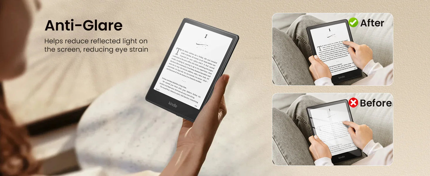 2-Pack PET Screen Protector for Kindle Paperwhite 2024
