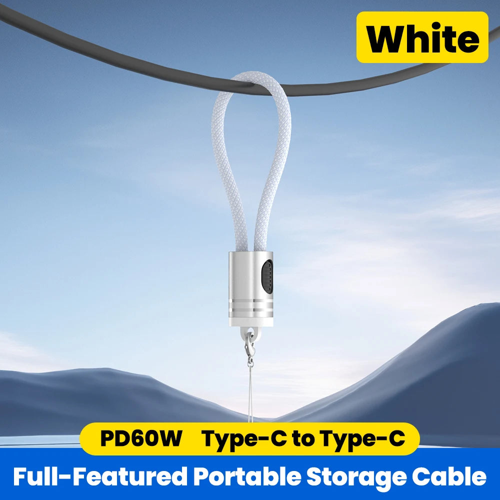 Short USB-C to iOS Key Cable – Fast Charging 18cm