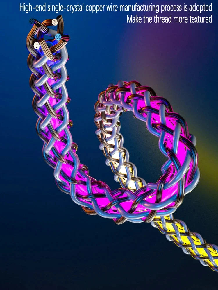 Universal 3-in-1 Fast Charge Cable – RGB Design