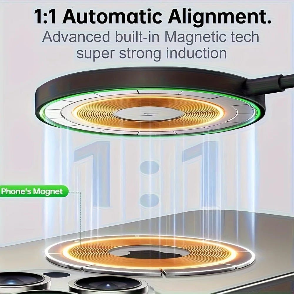 15W Fast Wireless Charger (USB-C + USB-A)