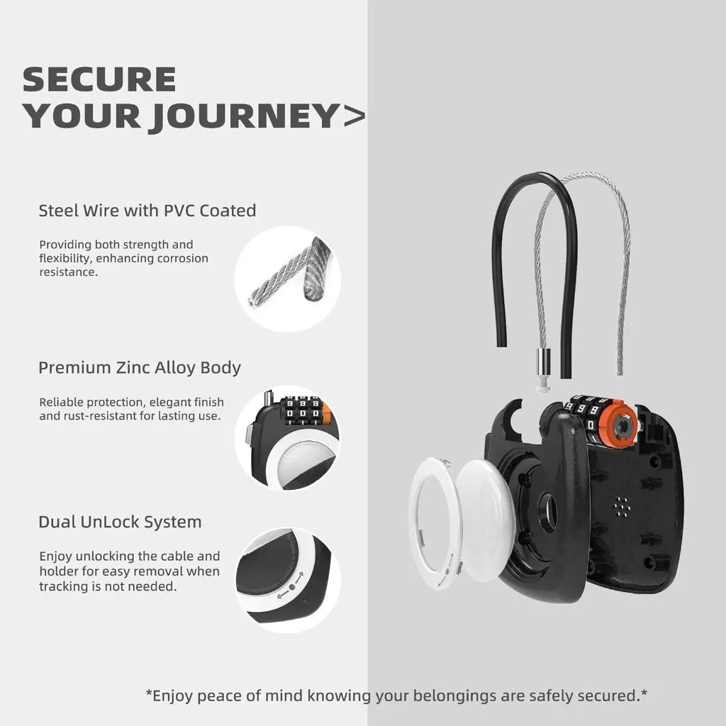 GPS Tracker Lock Case for Luggage & Backpack