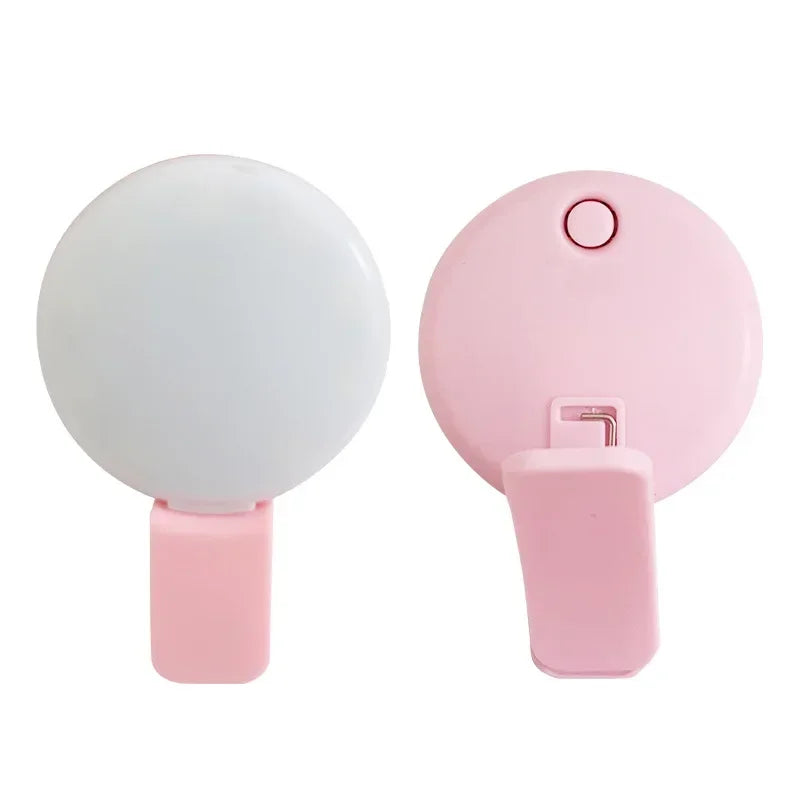Mini Clip-On LED Selfie Ring Light for Phones