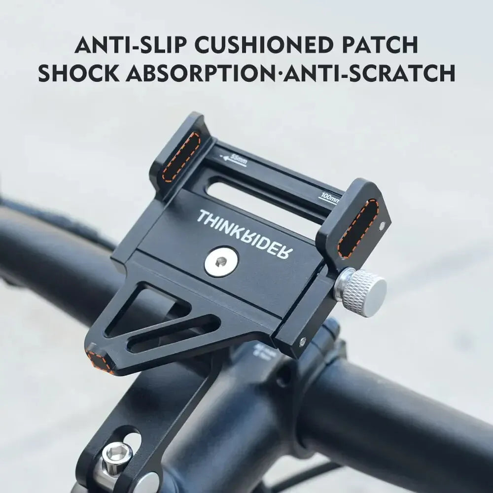 Adjustable Aluminum Bike Phone Mount – Non-Slip
