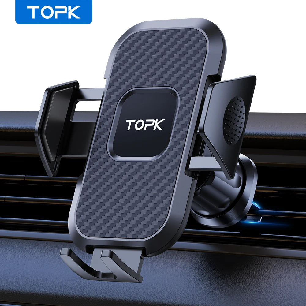 TOPK Auto-Locking Car Phone Holder – Universal