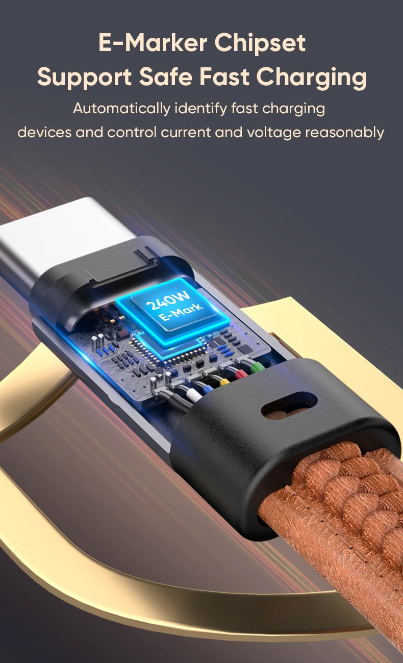 Type-C Quick Charge Cable with Anti-Loss Strap