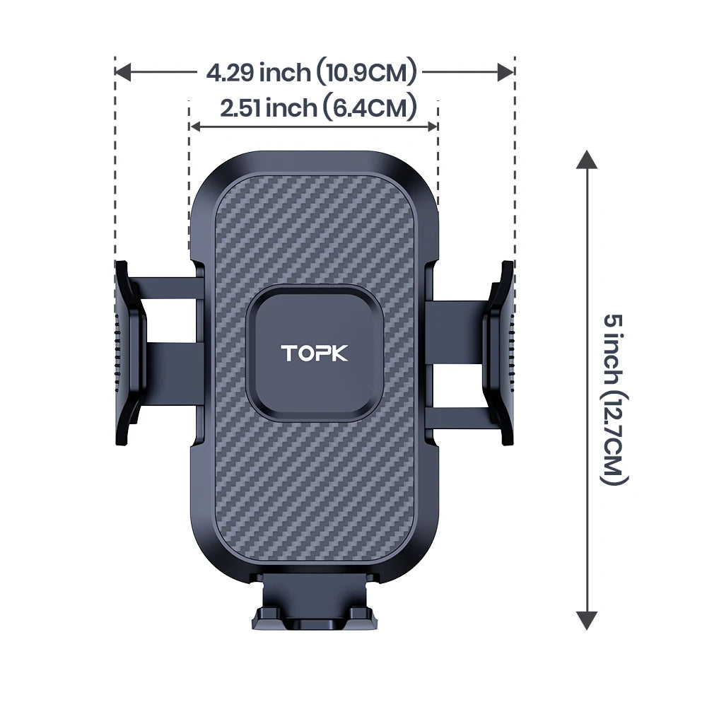 TOPK Auto-Locking Car Phone Holder – Universal