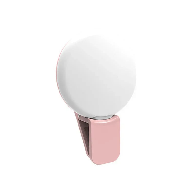 Mini Clip-On LED Selfie Ring Light for Phones