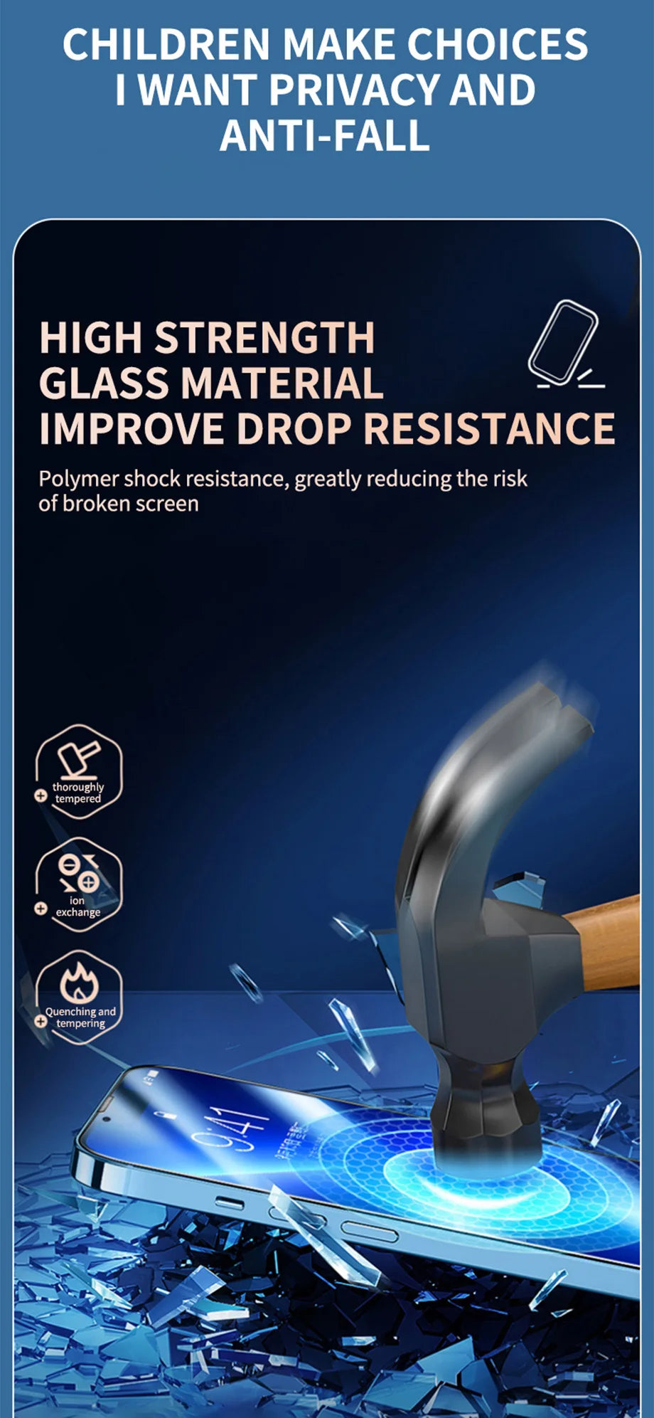 Anti-Spy Screen Protector for iPhone